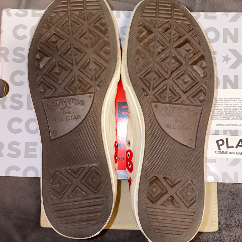 ‼️SOLD‼️ ✨LIKE NEW✨ 100% AUTH CDG CONVERSE Size 9 - Picture 10 of 16